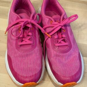 Adidas Big Girls Youth Pink and Orange Sneakers
